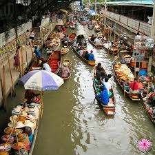 Thaiföld - úszó piac